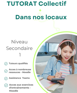 Tutorat Collectif-Niveau Secondaire I-Dans nos locaux